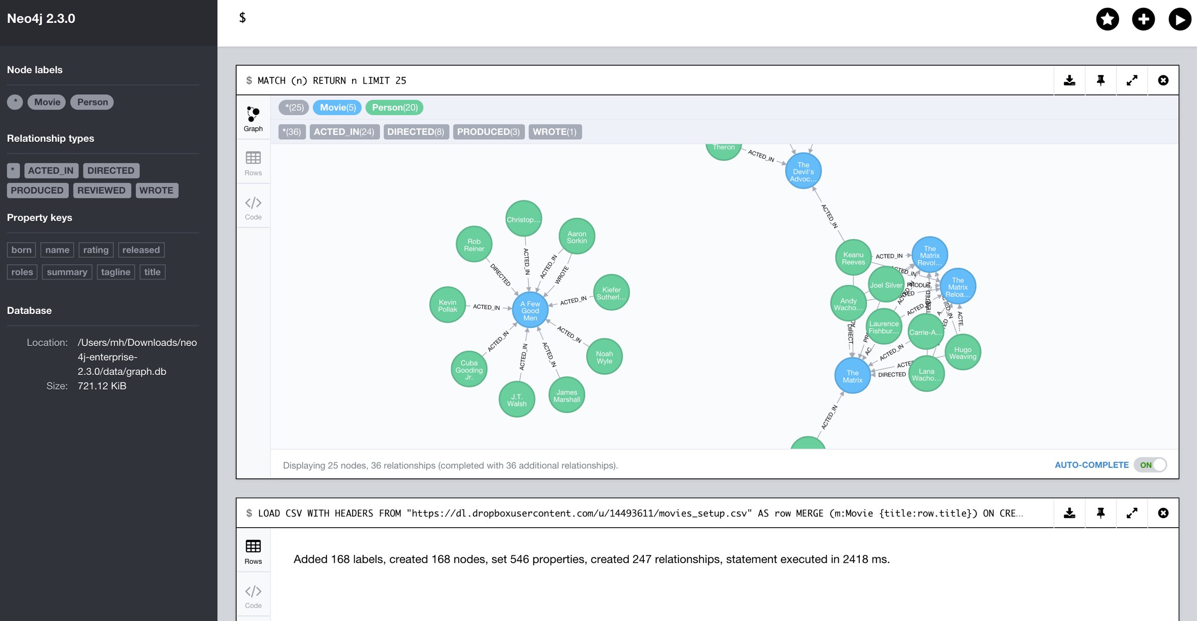 simple csv export import