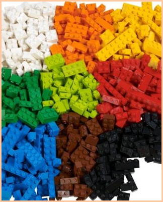 the content of the lego box